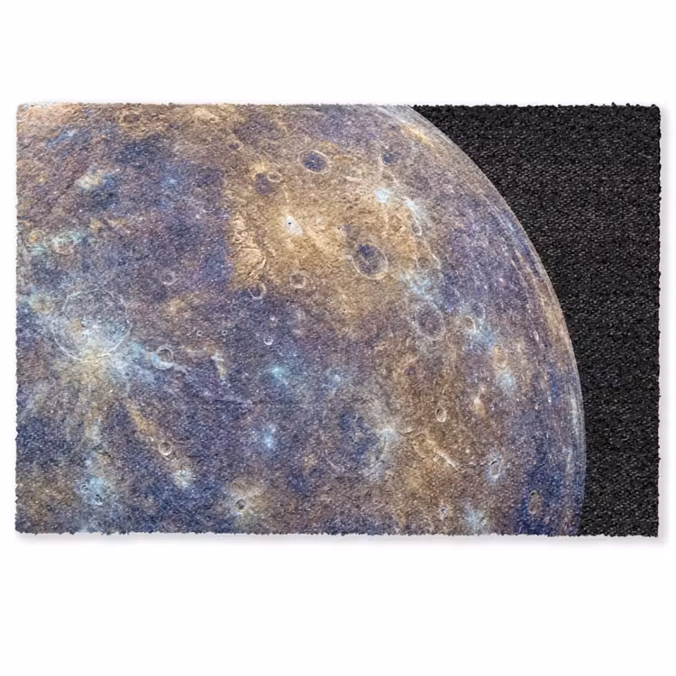 Deurmat - Planeet - Kraters - Ruimte - Planeet - Kraters - Ruimte Deurmat klein