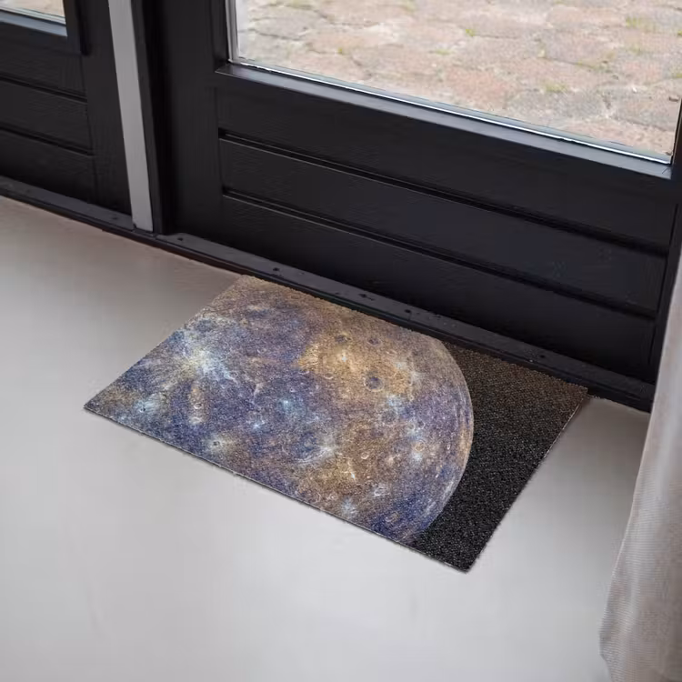 Deurmat - Planeet - Kraters - Ruimte - Planeet - Kraters - Ruimte Deurmat klein