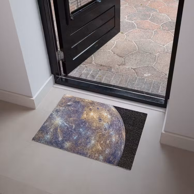 Deurmat - Planeet - Kraters - Ruimte - Planeet - Kraters - Ruimte Deurmat klein