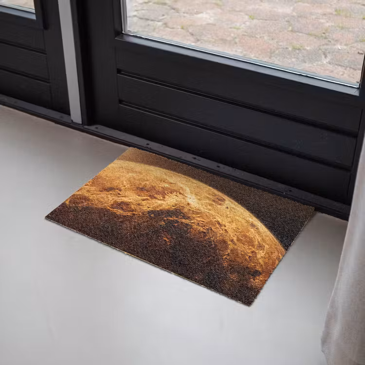 Deurmat - Planeet - Ruimte - Oranje - Planeet - Ruimte - Oranje Deurmat klein