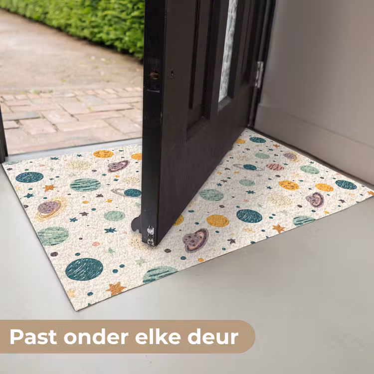 Planeten - Retro - Kleurrijk Deurmat klein 898 -USP_NL
