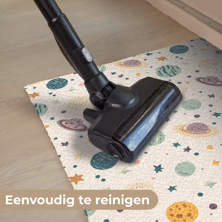 Planeten - Retro - Kleurrijk Deurmat klein 898 -reinigen_NL