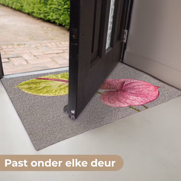 Planten - Anthurium - Groen - Roze Deurmat klein -USP_NL