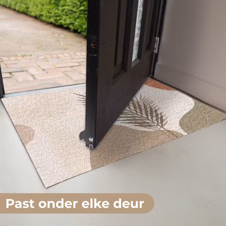 Planten - Bladeren - Abstract - Modern - Beige Deurmat klein -USP_NL