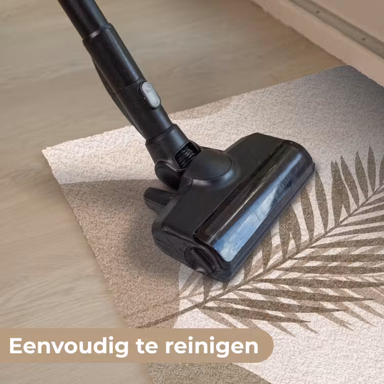 Planten - Bladeren - Abstract - Modern - Beige Deurmat klein -reinigen_NL