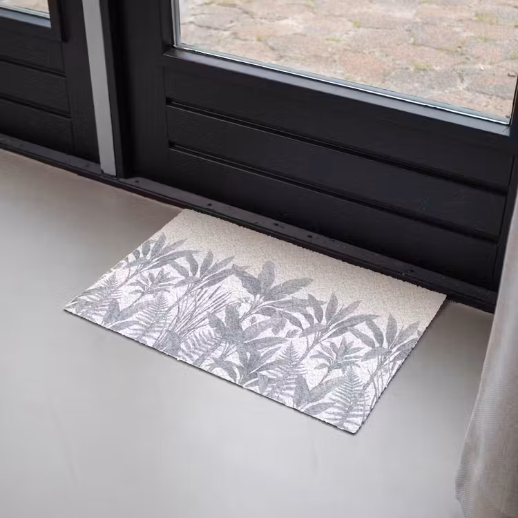 Planten - Bladeren - Natuur - Grijs Deurmat klein -sfeer2