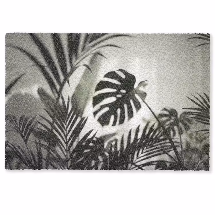 Planten - Bladeren - Natuur - Minimalistisch - Groen Deurmat klein -zkaufland3d