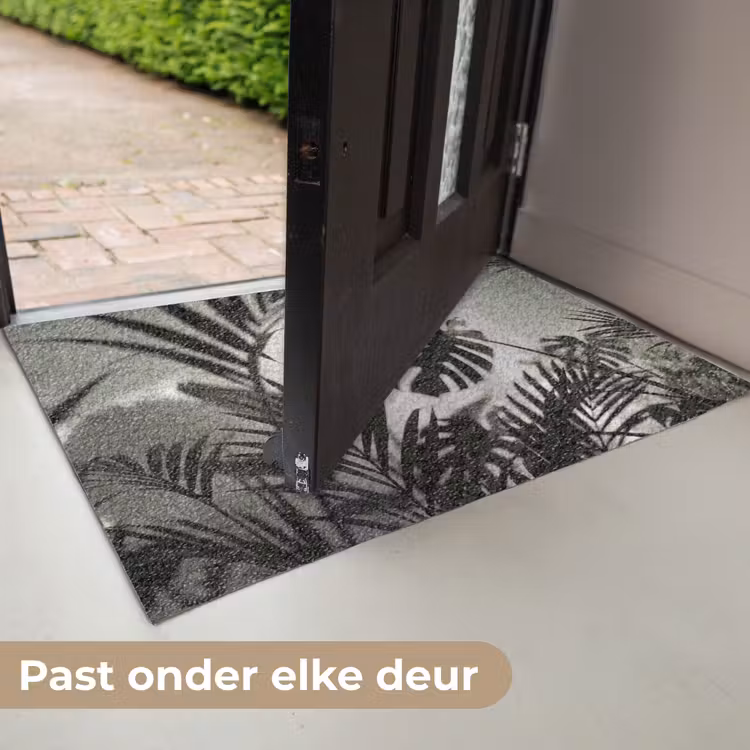 Planten - Bladeren - Natuur - Minimalistisch - Groen Deurmat klein -USP_NL