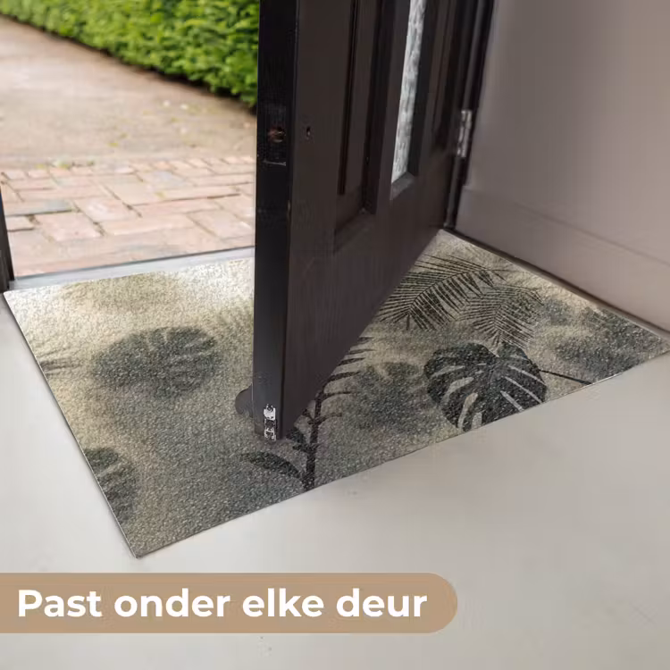 Planten - Bladeren - Schaduwen - Groen - Modern Deurmat klein -USP_NL