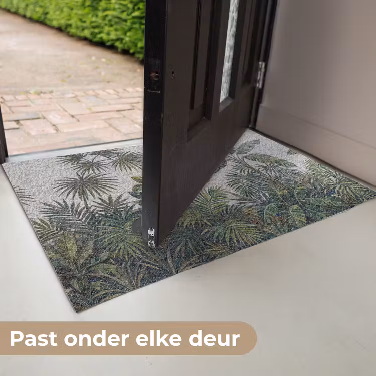 Planten - Tropisch - Mozaïek - Groen - Natuur Deurmat klein -USP_NL