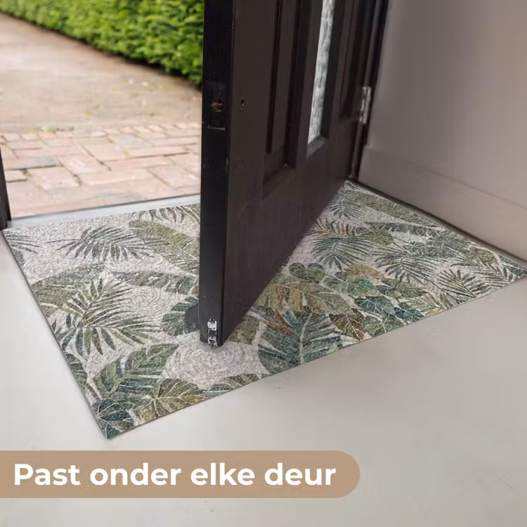 Planten - Tropisch - Mozaïek - Natuur - Groen Deurmat klein -USP_NL