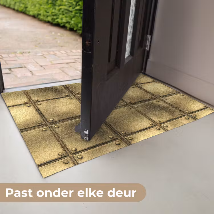 Platen - Industrieel - Stoer - Goud Deurmat klein 898 -USP_NL