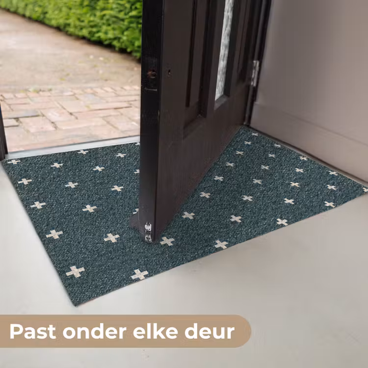 Plusjes patroon - Groen - Wit - Print Deurmat klein -USP_NL