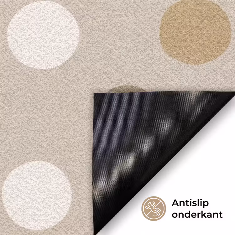 Polka - Dots - Beige Deurmat klein 898 -antislip_NL