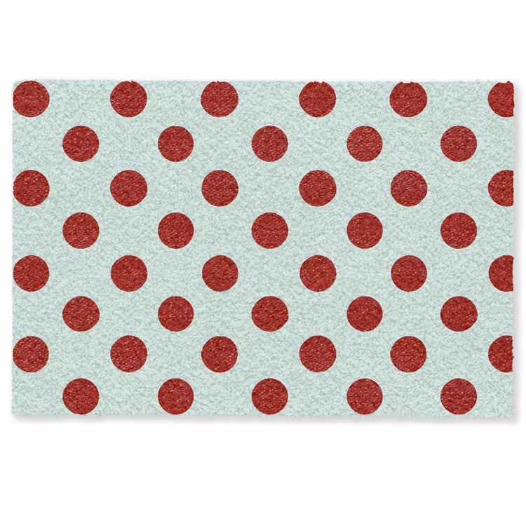 Polka - Dots - Rood Deurmat klein 898 -zkaufland3d