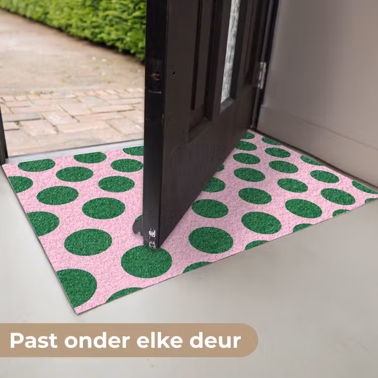 Polkadots - Patroon - Groen Deurmat klein 898 -USP_NL