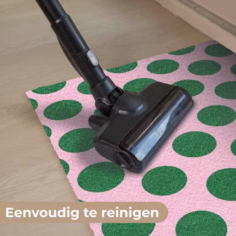 Polkadots - Patroon - Groen Deurmat klein 898 -reinigen_NL