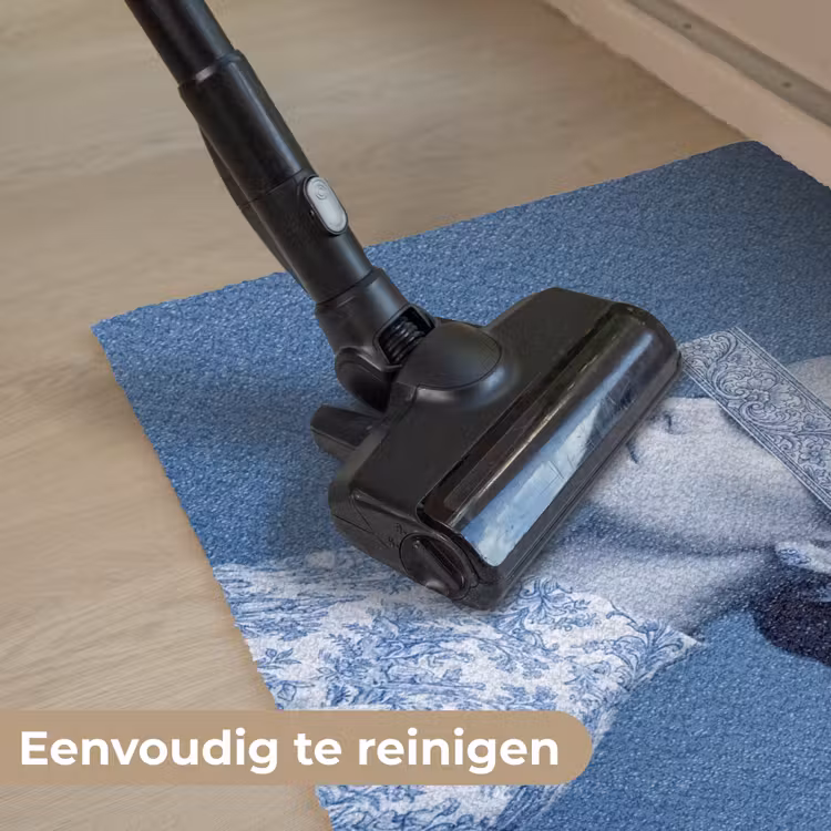 Portret - Klassiek - Wit - Blauw Deurmat klein -reinigen_NL