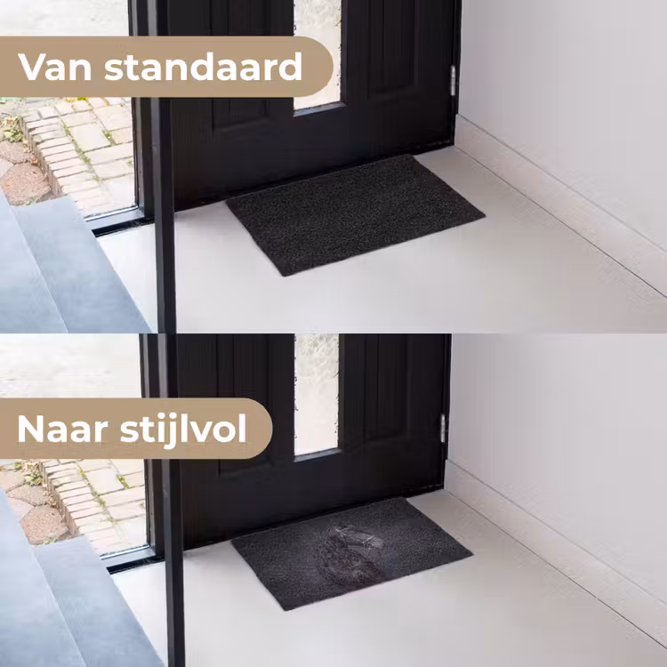 Portret - Paard - Donker Deurmat klein -voor-na_NL