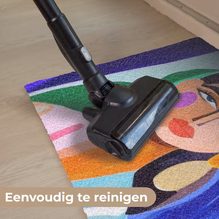Portret - Vrouw - Modern Deurmat klein -reinigen_NL