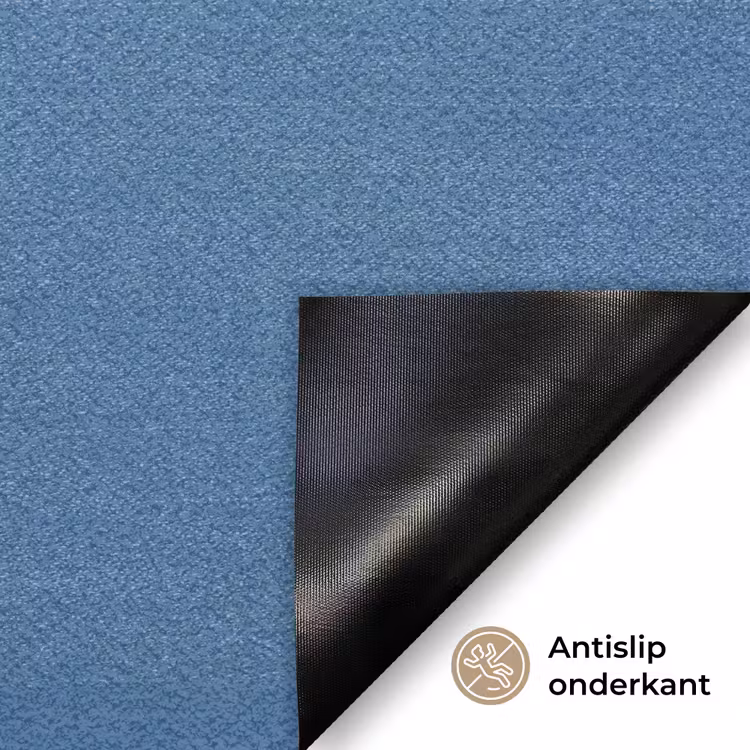 Portret - Zonnebril - Rook - Abstract - Blauw Deurmat klein -antislip_NL