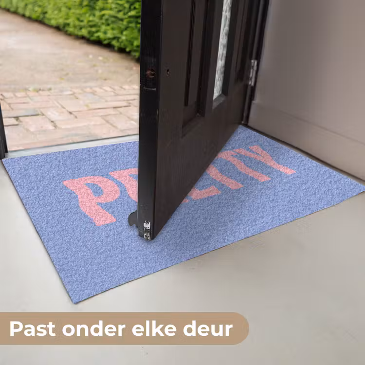 Pretty - Roze - Blauw - Golvend Deurmat klein -USP_NL