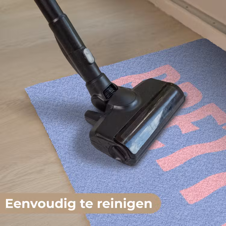 Pretty - Roze - Blauw - Golvend Deurmat klein -reinigen_NL