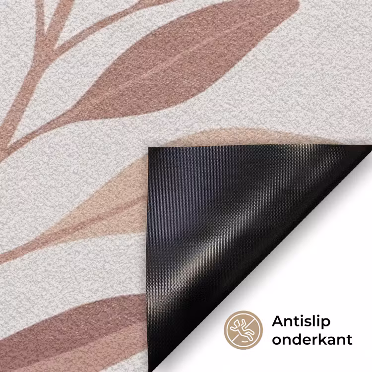 Protea - Bloem - Botanisch - Beige Deurmat klein -antislip_NL