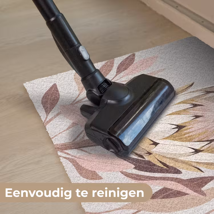 Protea - Bloem - Botanisch - Beige Deurmat klein -reinigen_NL