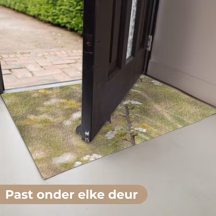 Putter - Bloesem - Lente - Natuur - Kleurrijk Deurmat klein -USP_NL