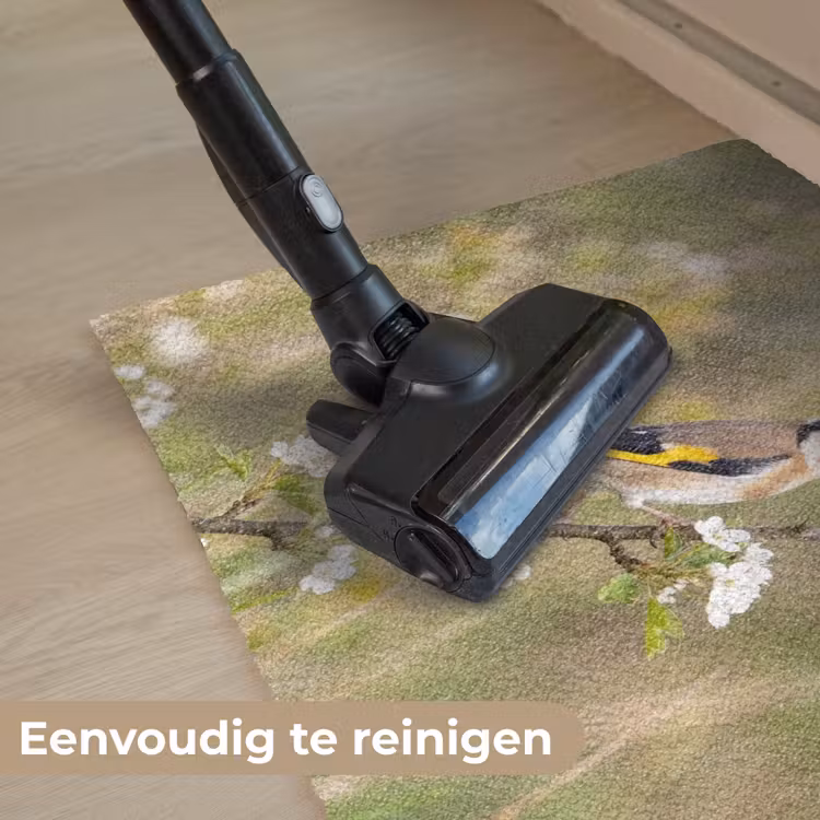 Putter - Bloesem - Lente - Natuur - Kleurrijk Deurmat klein -reinigen_NL