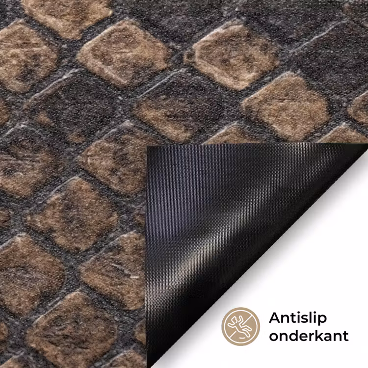 Python - Schubben - Brons Deurmat klein -antislip_NL