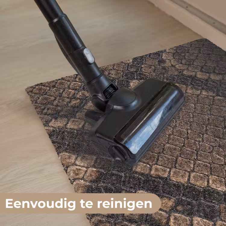 Python - Schubben - Brons Deurmat klein -reinigen_NL