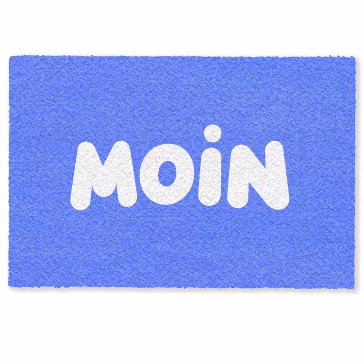 Quote - Blauw - Wit Deurmat klein -zkaufland3d