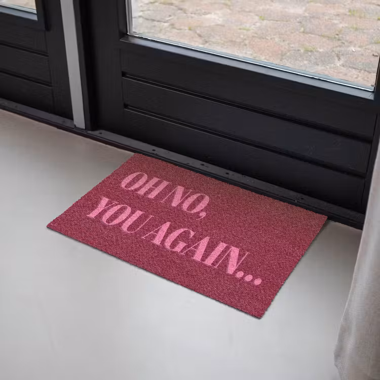 Quote - Bordeauxrood Deurmat klein -sfeer2