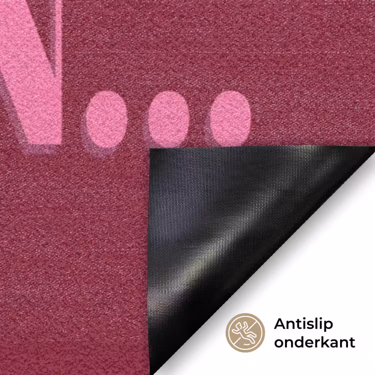 Quote - Bordeauxrood Deurmat klein -antislip_NL