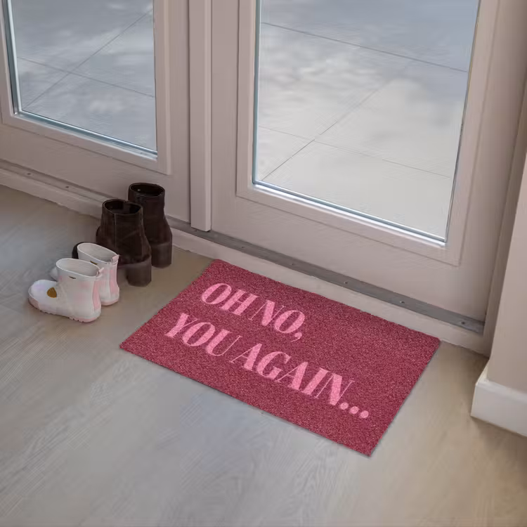 Quote - Bordeauxrood Deurmat klein -sfeer3