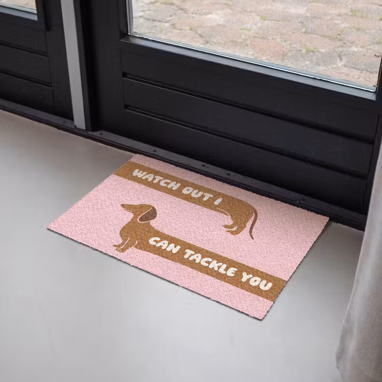 Quote - Pink - Dog Deurmat klein -sfeer2