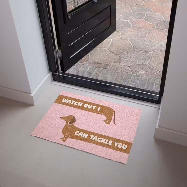 Quote - Pink - Dog Deurmat klein -sfeer5