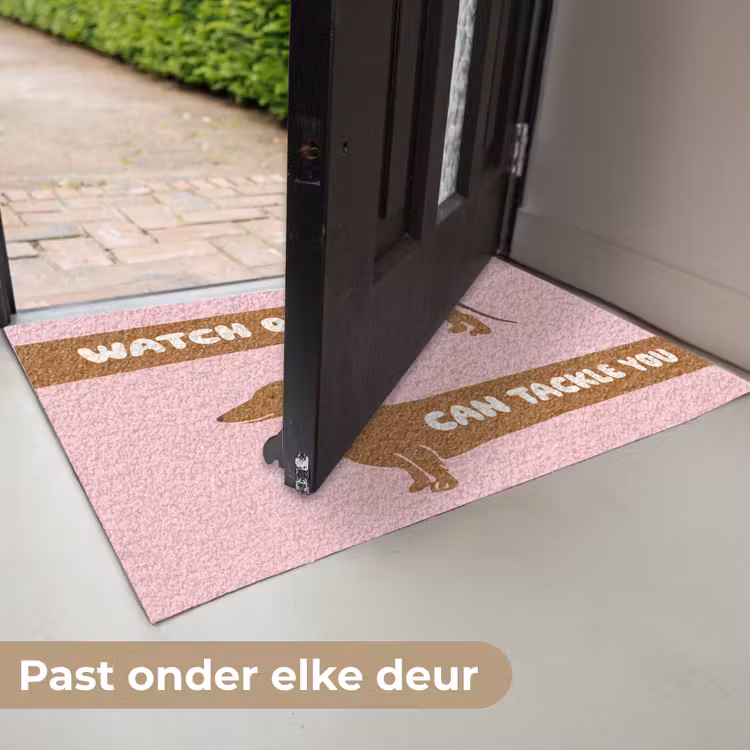 Quote - Pink - Dog Deurmat klein -USP_NL