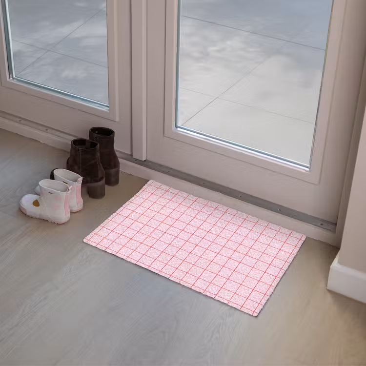 Raster - Patroon - Roze Deurmat klein 898 -sfeer3
