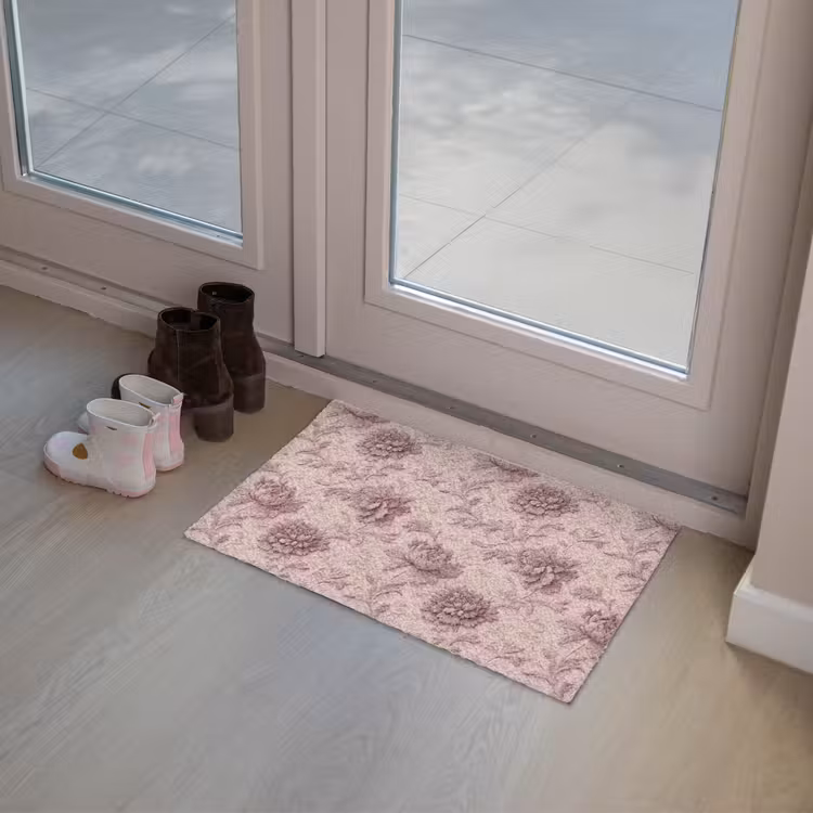 Reliëf - Pioenrozen - Roze Deurmat klein 898 -sfeer3