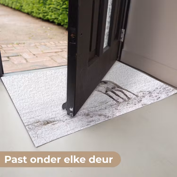 Rendier - Gewei - Sneeuw - Winter Deurmat klein -USP_NL