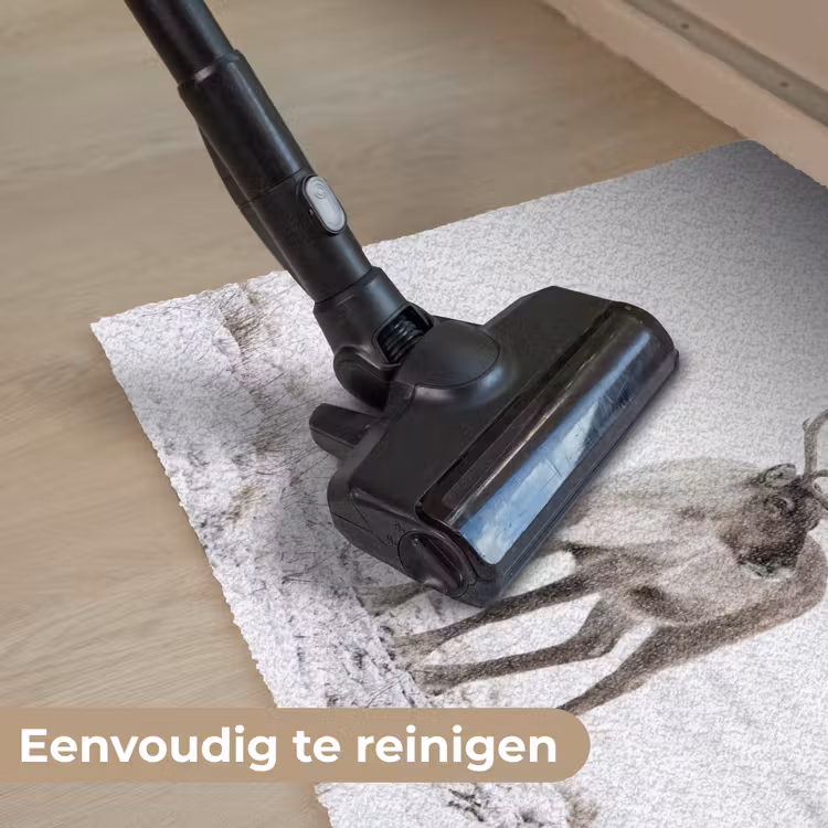 Rendier - Gewei - Sneeuw - Winter Deurmat klein -reinigen_NL