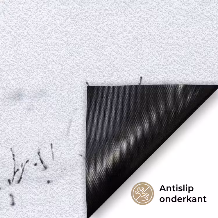 Rendier - Gewei - Toendra - Sneeuw - Wild Deurmat klein -antislip_NL