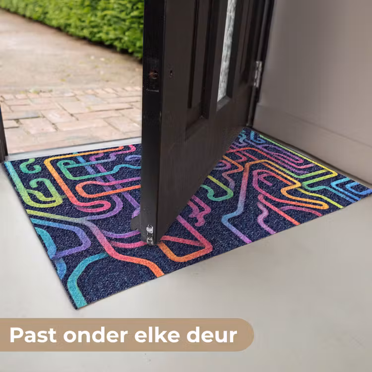 Retro - Abstract - Neon Deurmat klein -USP_NL