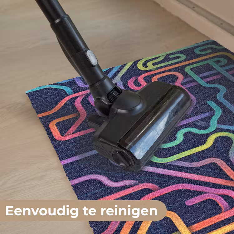 Retro - Abstract - Neon Deurmat klein -reinigen_NL