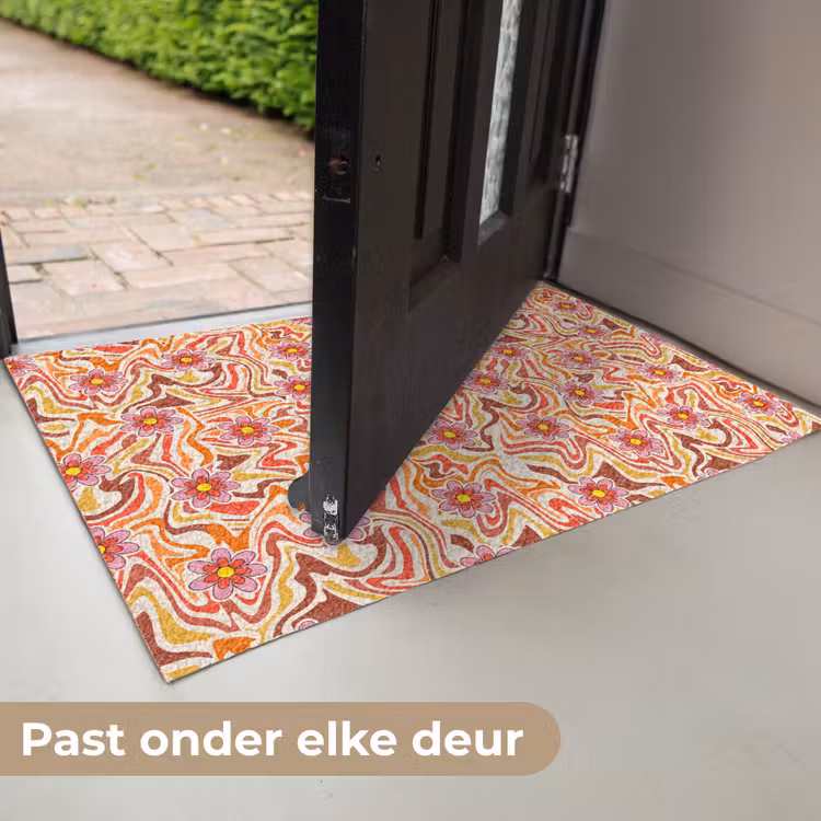 Retro - Bloemen - Patroon Deurmat klein 898 -USP_NL