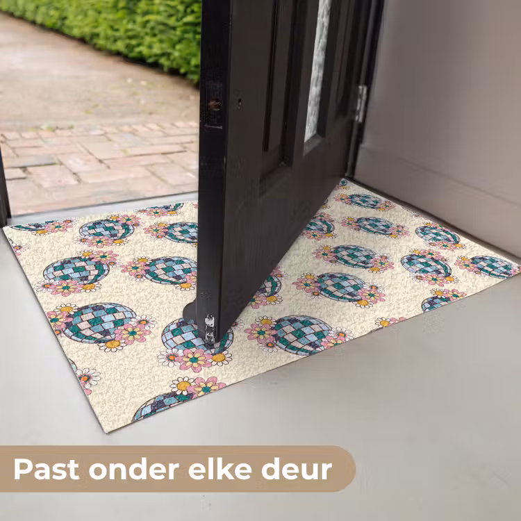 Retro - Disco - Bloemen - Discobal Deurmat klein 898 -USP_NL