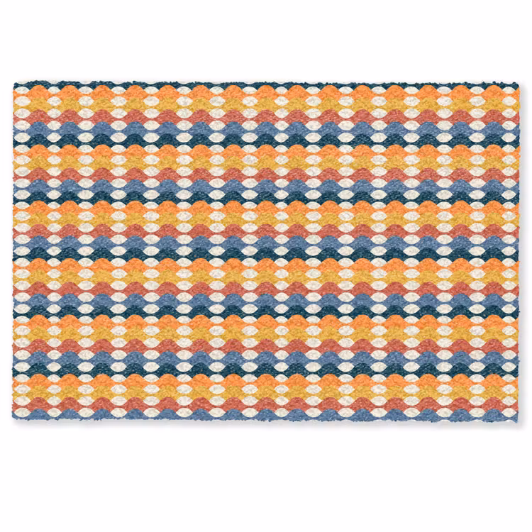 Retro - Disco - Golven Deurmat klein 898 -zkaufland3d